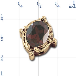 rk207 Garnet Bracelet Slide 
